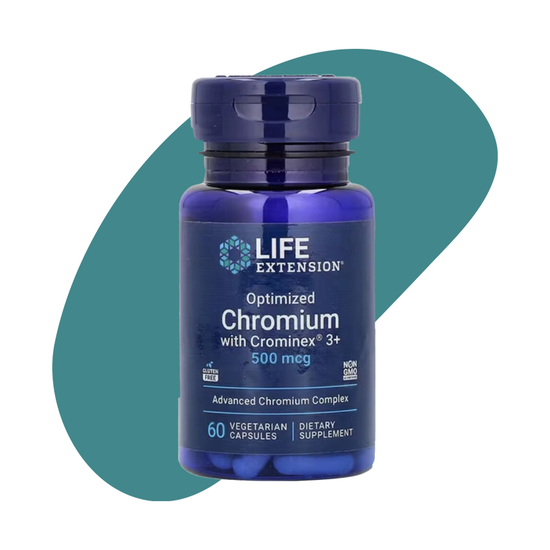 Optimized Chromium with Crominex 3+, 500 mcg, 60 Vegetarian Capsules 1