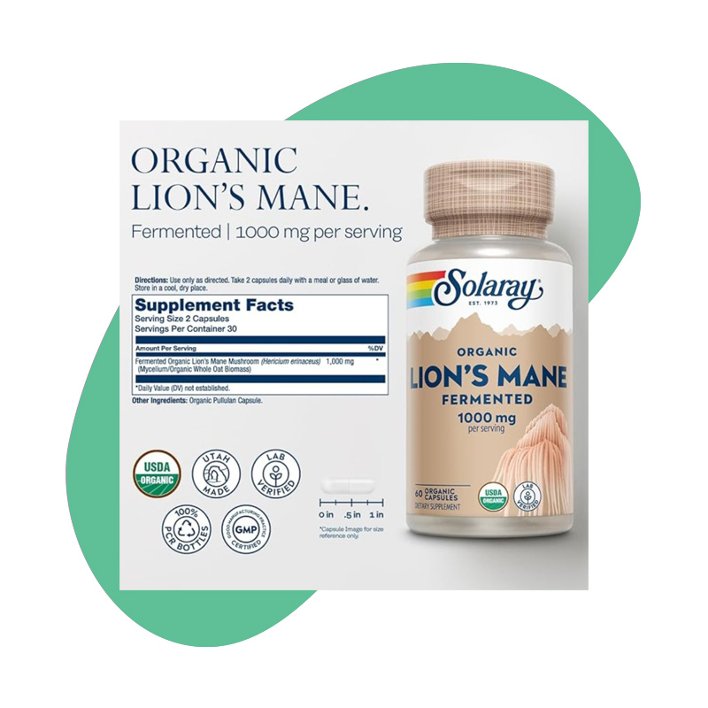 1000 mg, , 30 Servings, 60 Organic Capsules 2