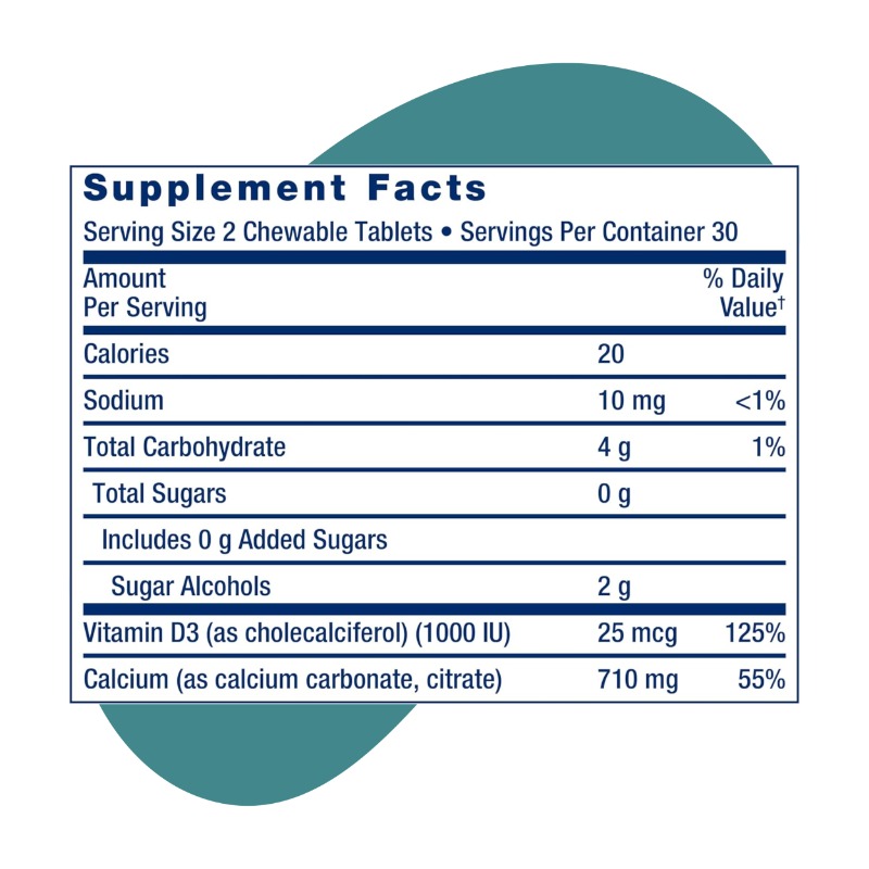 Chocolate Flavored - 60 Chewable Tablets 6