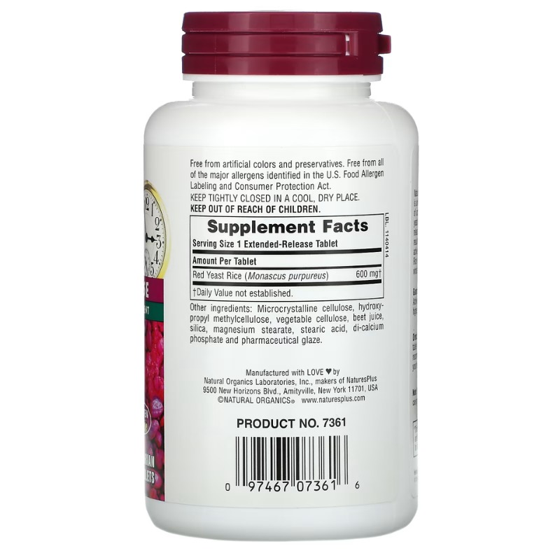 Red Yeast Rice 600mg 2