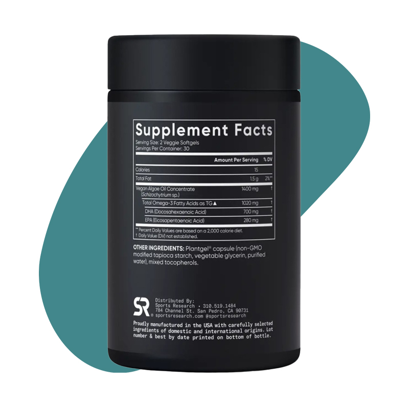 1400mg Algae Oil, 60 Veggie Softgels 4