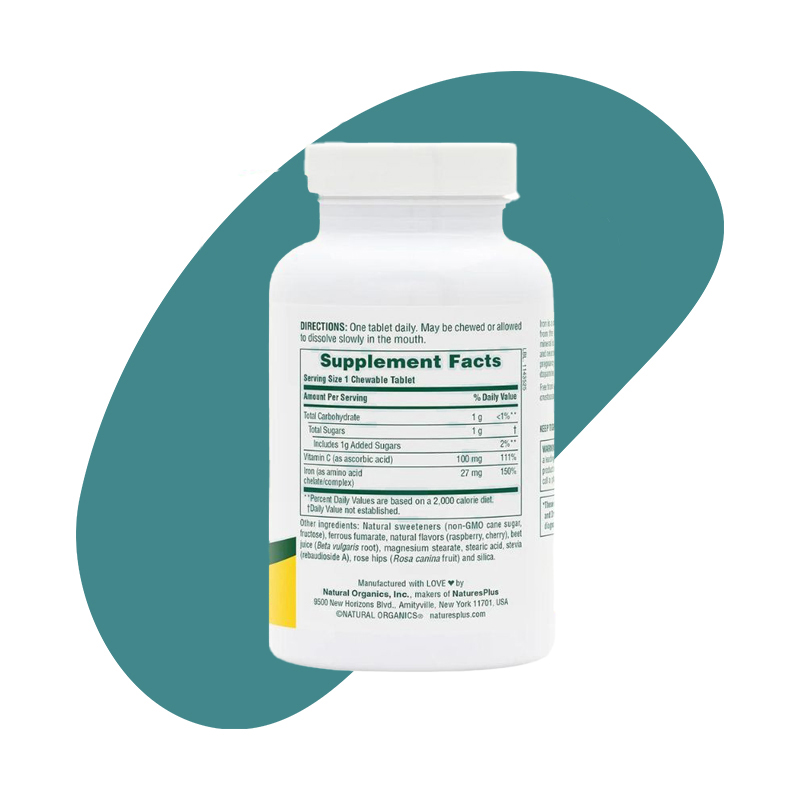 Chewable Iron with Vitamin C and Herbs 2