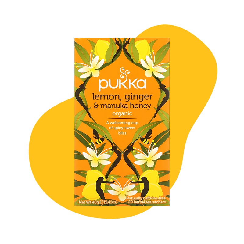 Organic Lemon, Ginger & Manuka Honey Tea 1