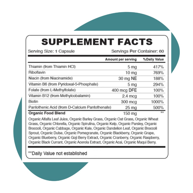 B-Complex, 60 Capsules 2
