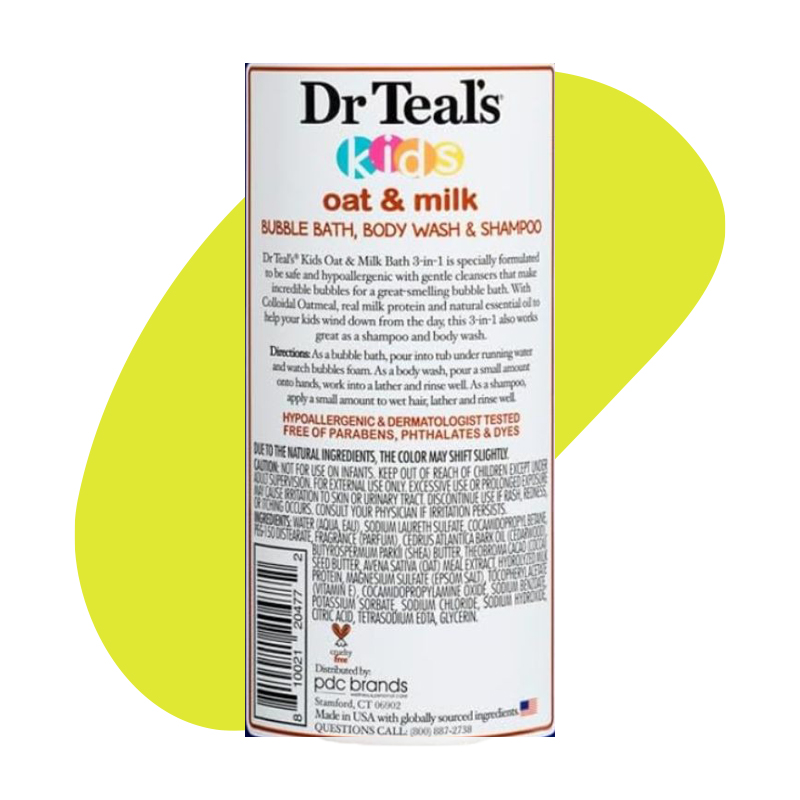 Kids 3In1 Bath Body Shampoo Oak Milk 2