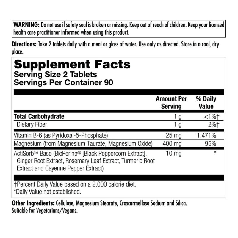 Magnesium Taurate + 400 mg 1