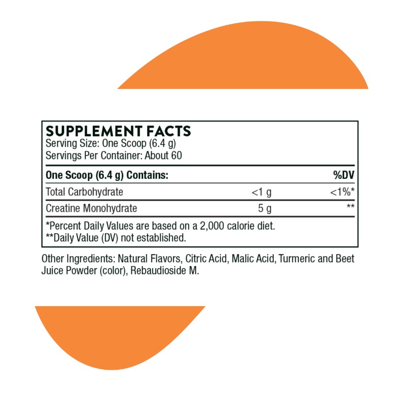 Creatine – Pineapple Orange, 60 servings 3