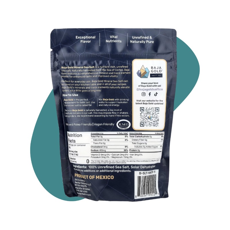 Mineral Sea Salt, Natural Grain, 1 lb 2