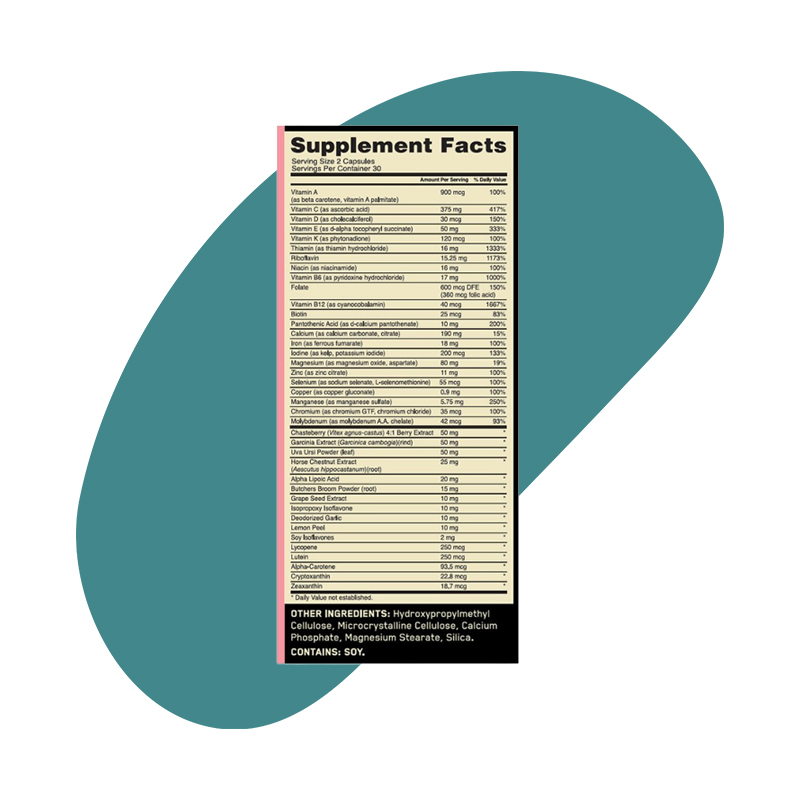 Multivitamin for Active Women - 60 Tablets 3