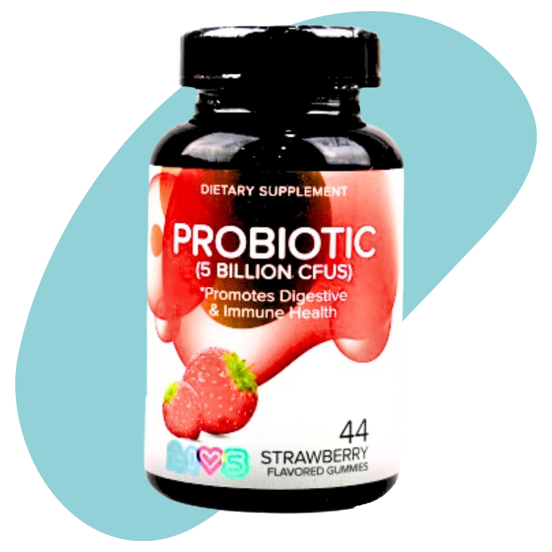 Strawberry probiotic digestion livs kuwait provin gut health