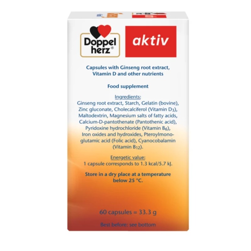 Ginseng + Vitamin D, 60 capsules 3