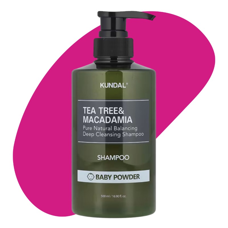 Tea Tree & Macadamia Shampoo, Baby Powder 500 mL 0