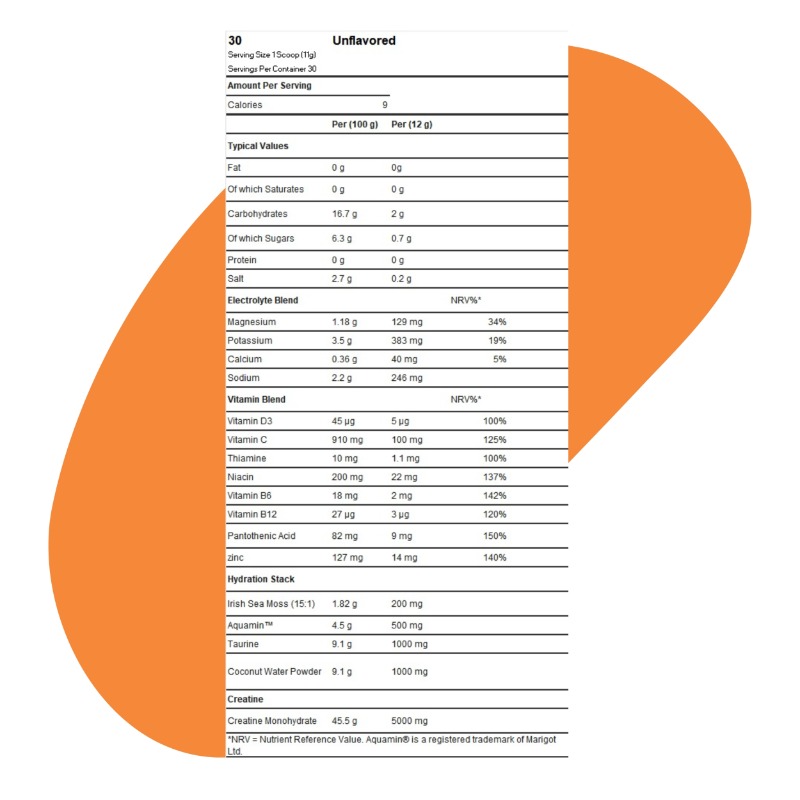 Creatine + Hydration, Unflavored, 360g 2