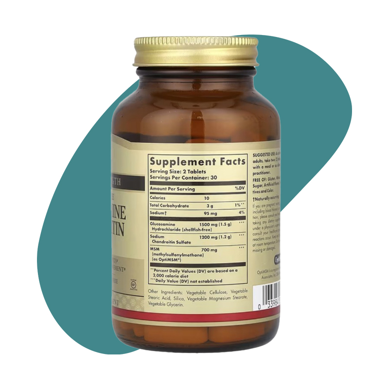 Triple Strength Glucosamine Chondroitin MSM, 60 Tablets 2