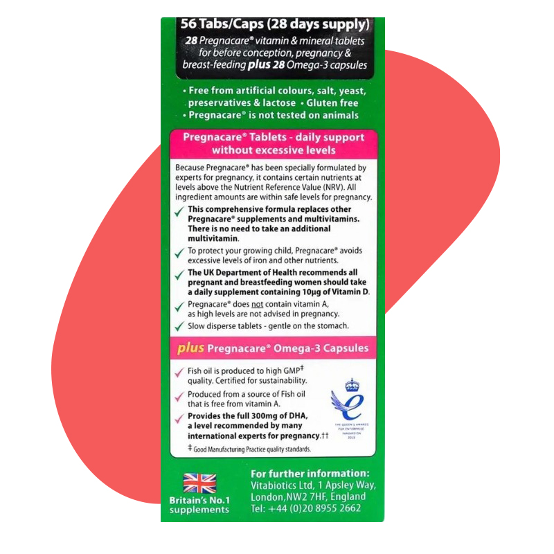 with Folic Acid & Vitamin D, Dual Pack, 56 Tabs/Caps 3