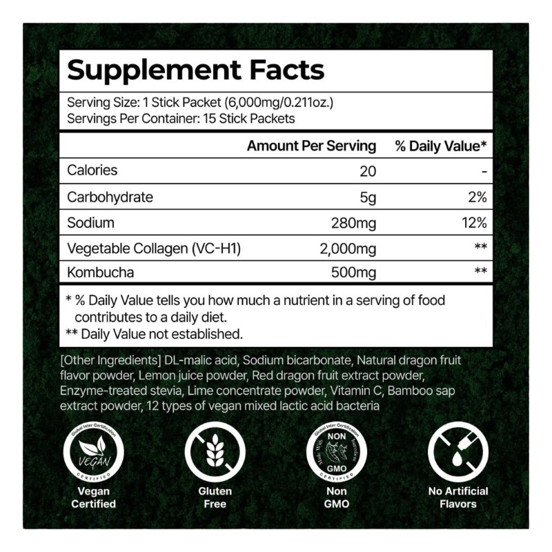 Plant Vegan Collagen Booster Kombucha 1