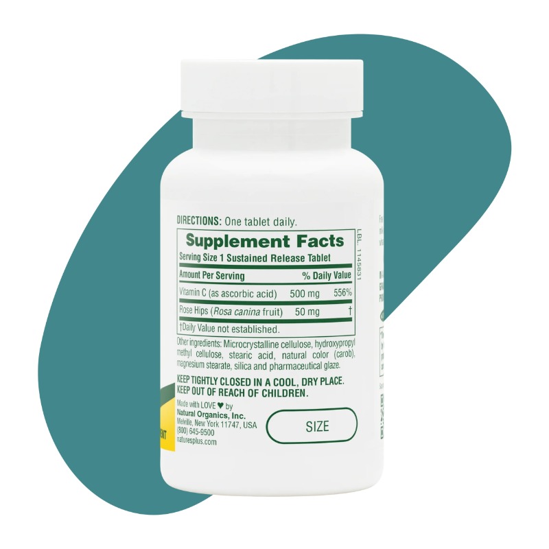 Vitamin C with Rose Hips, 500mg 2