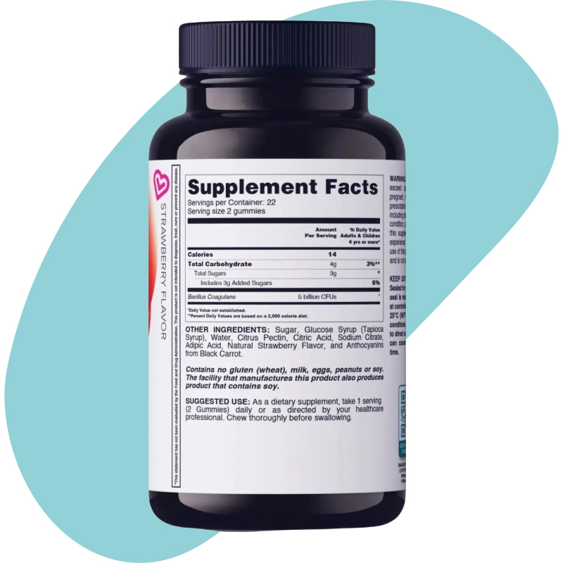 Strawberry probiotic digestion livs kuwait provin gut health