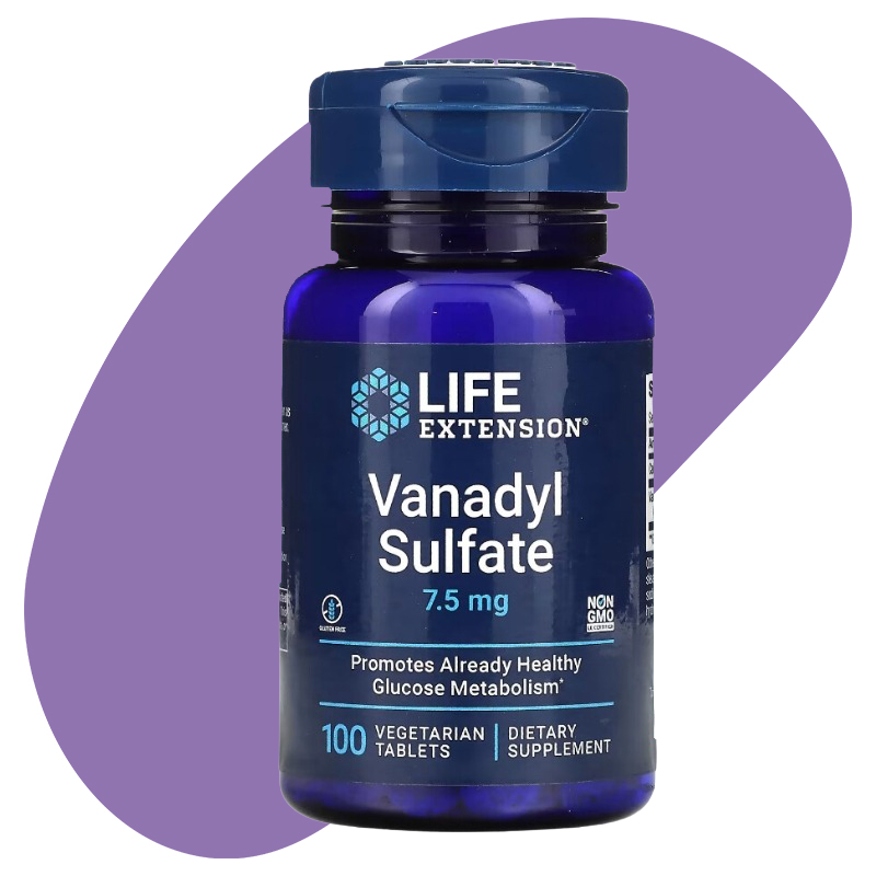 Vanadyl Sulfate, 7.5 mg, 100 Vegetarian Tablets 1