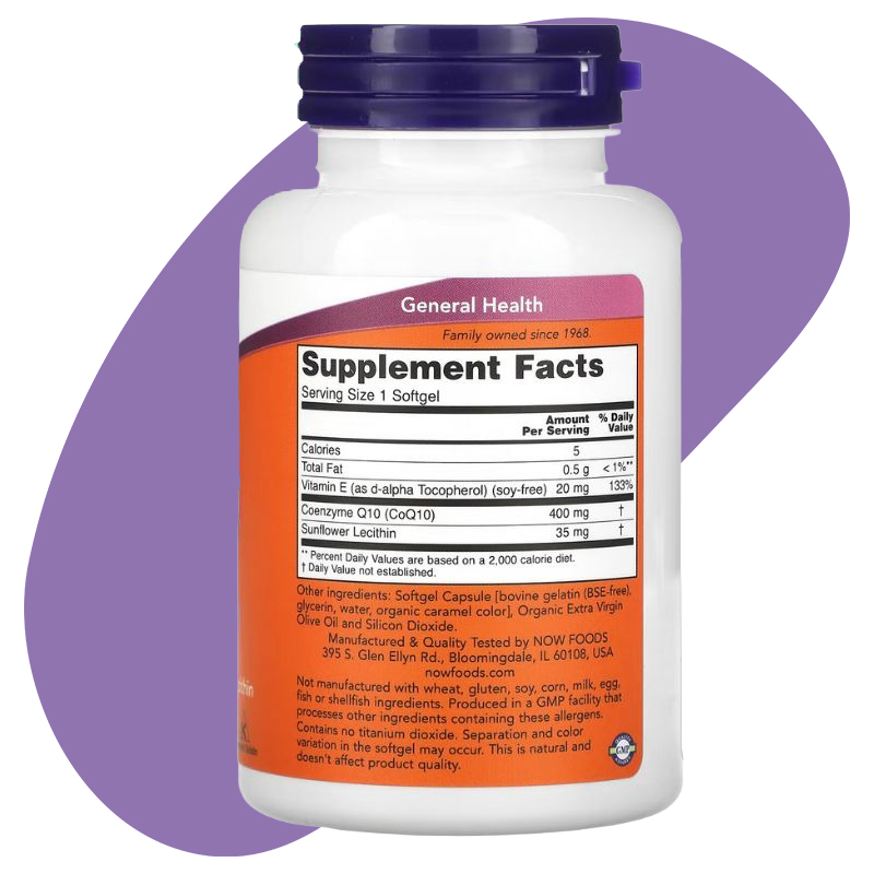 CoQ10 400 Sunflower + Vitamin E 2