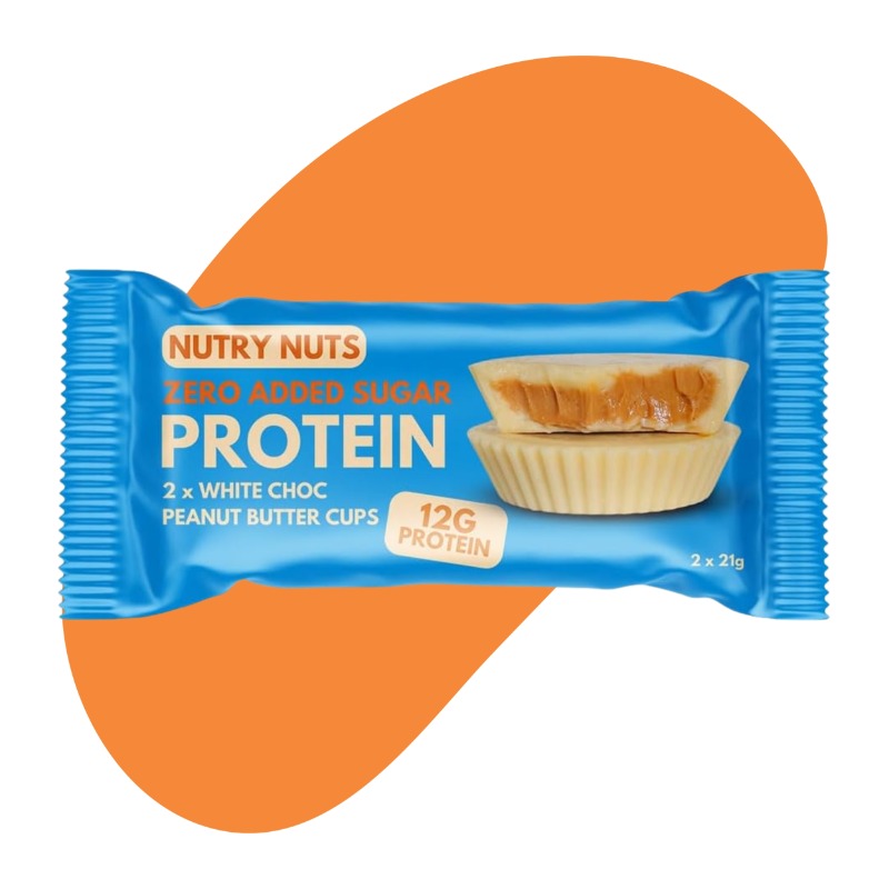 White Choc Peanut Butter Cups, 21g 1