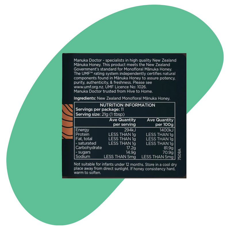 UMF 20+ Monofloral Manuka Honey 250g 2