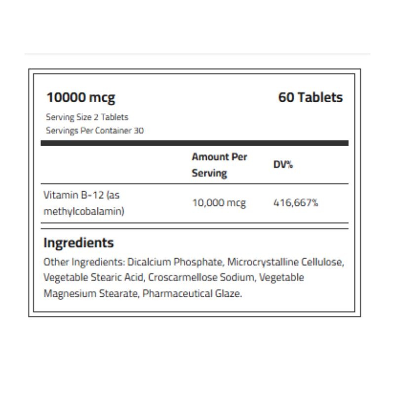 Vitamin B12 Methylcobalamin 10000 mcg 2