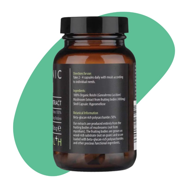 Reishi Extract Organic, 60 vegicaps 2