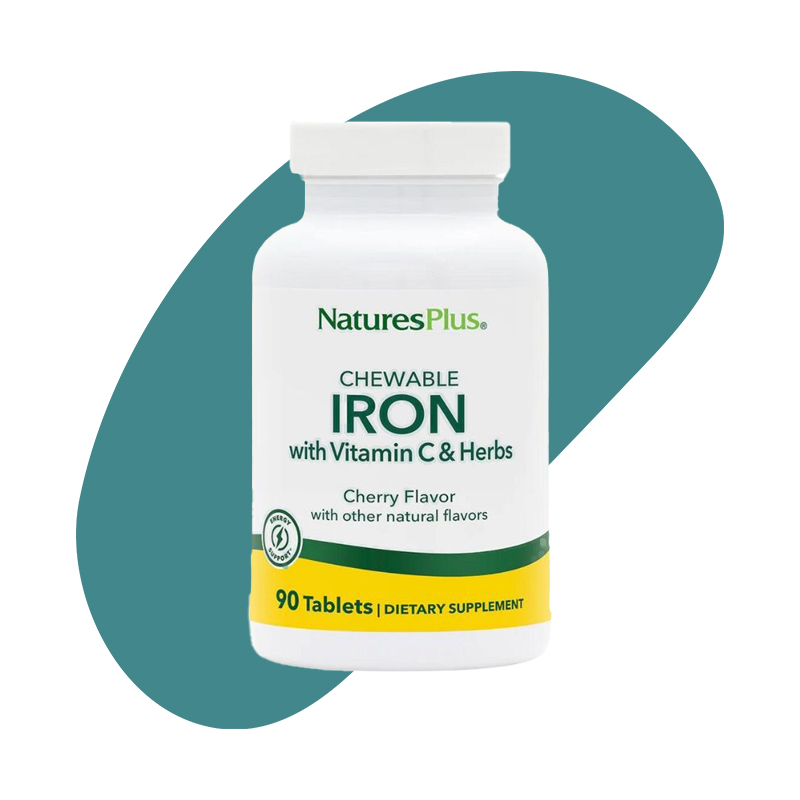 Chewable Iron with Vitamin C and Herbs 1