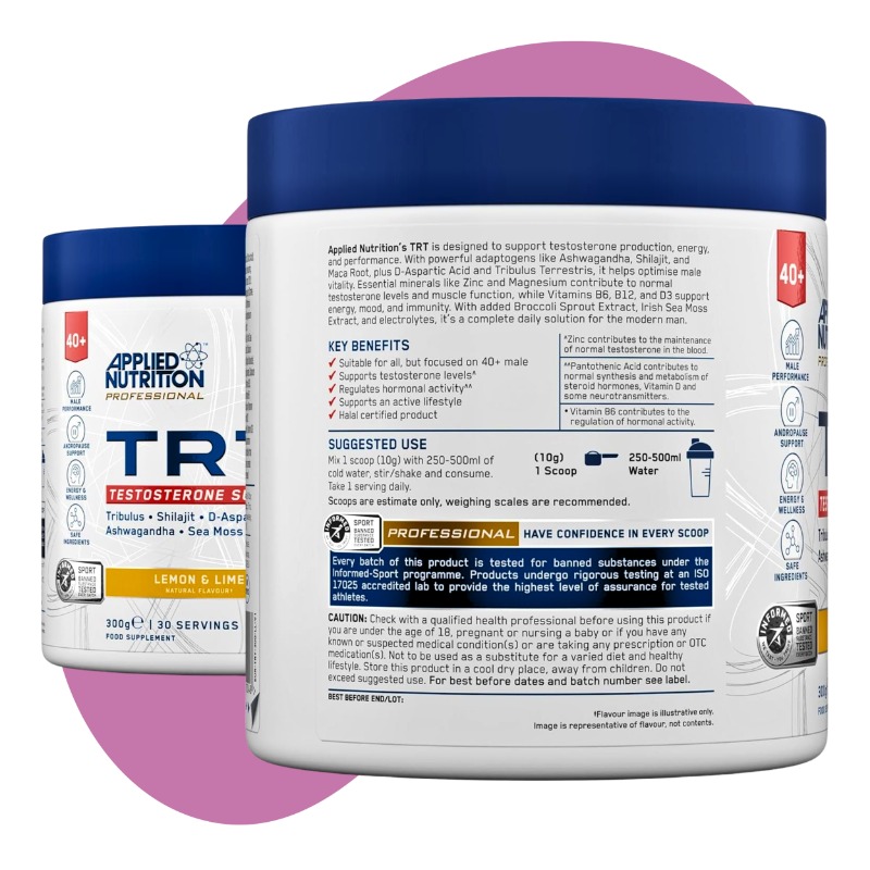 TRT Testosterone Support, Lemon & Lime, 300 g 3