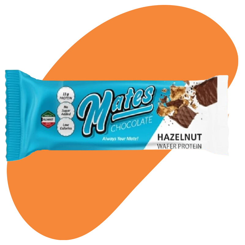 Mates Chocolate Hazelnut Protein Wafer 1
