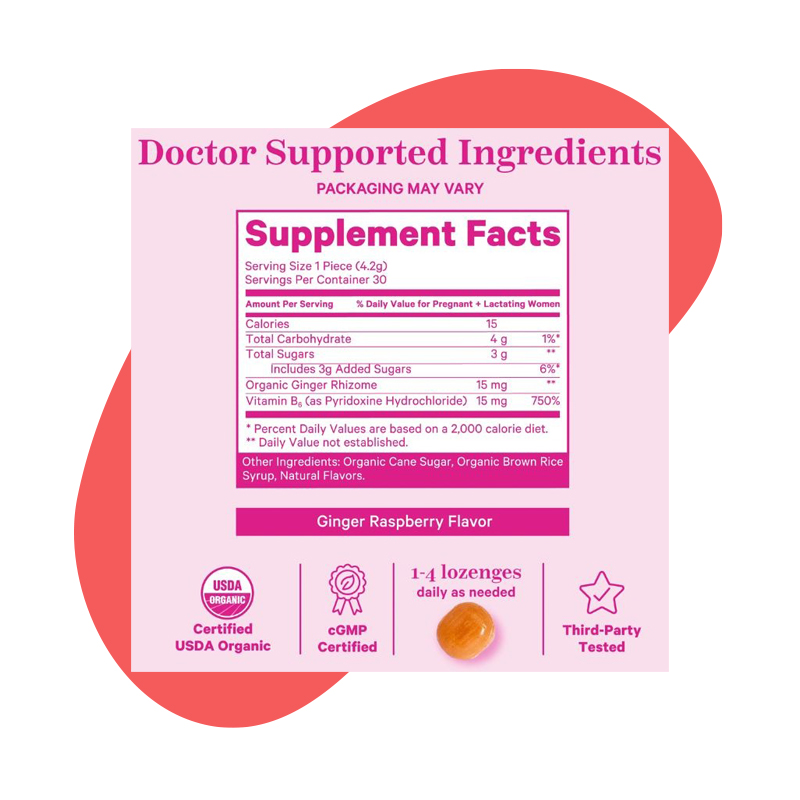 Morning Sickness Sweets: Ginger Raspberry Flavor 3