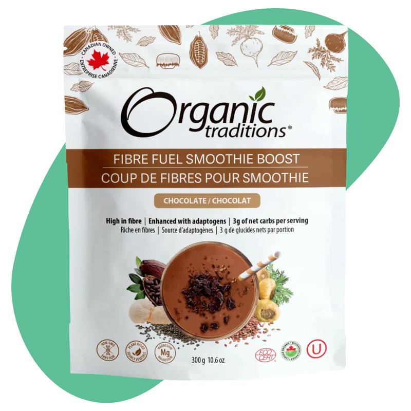 Organic Chocolate Fibre Fuel Smoothie Boost, 300 g 1