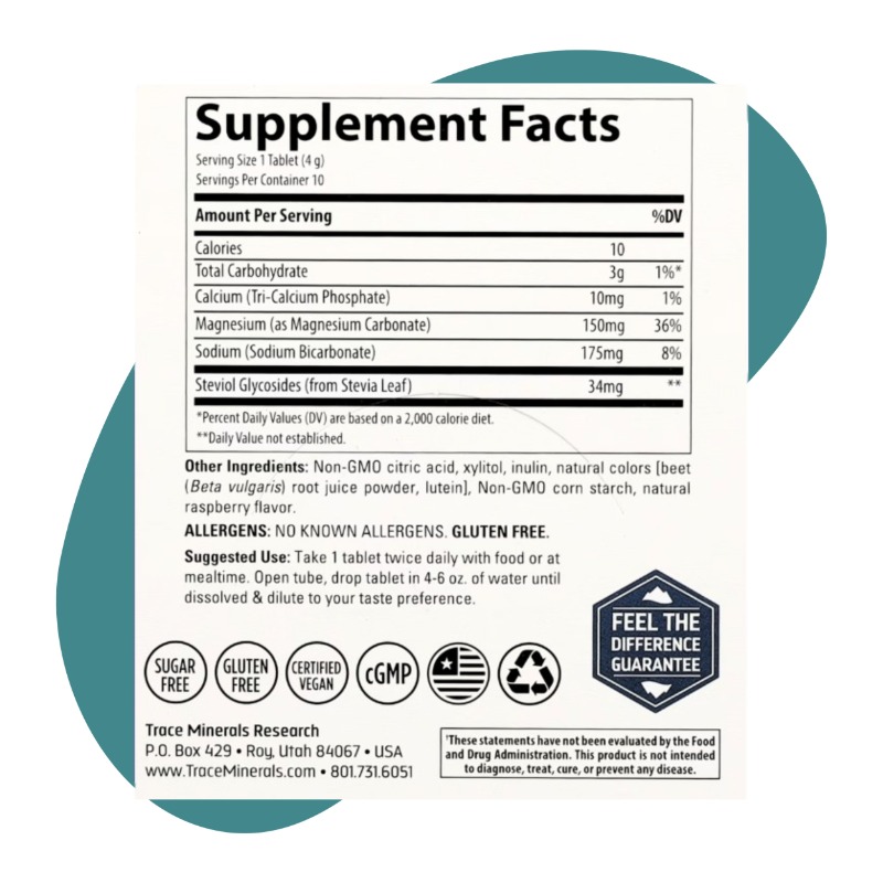 Magnesium Effervescent, Raspberry, 10 Tablets 4