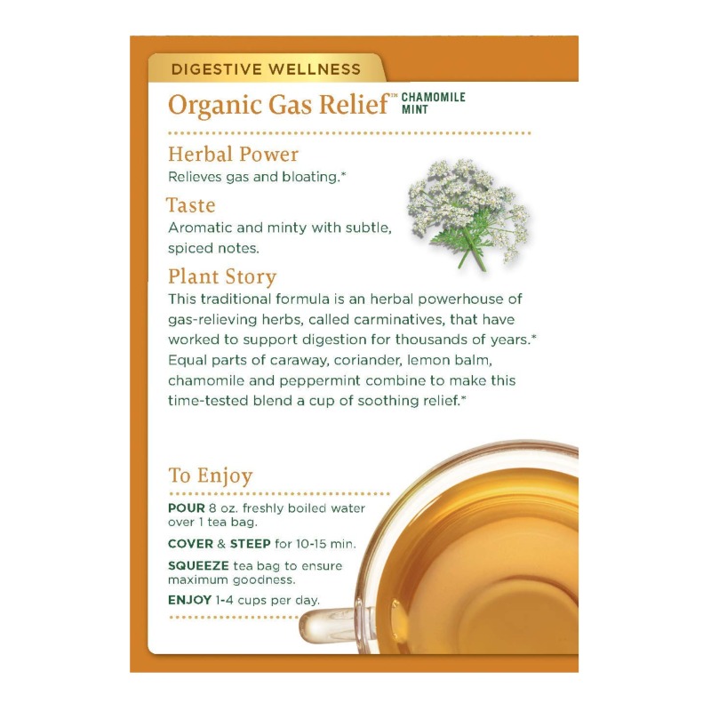 Organic Gas Relief Chamomile Mint Tea 3