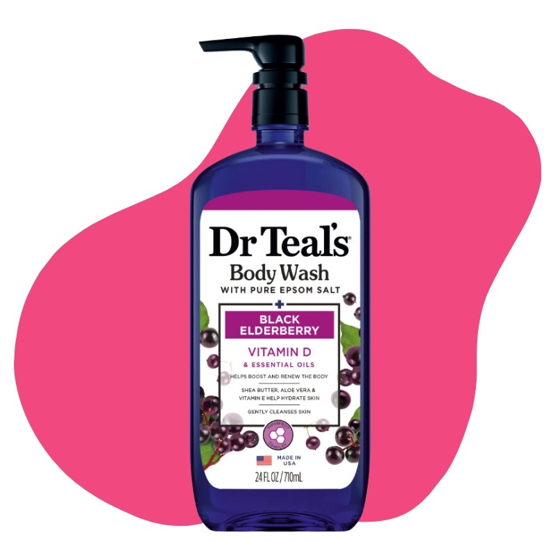 with Pure Epsom Salt, Black Elderberry Vitamin D 1