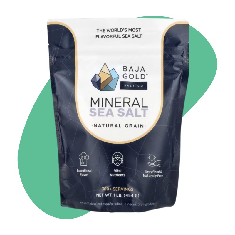 Mineral Sea Salt, Natural Grain, 1 lb 3