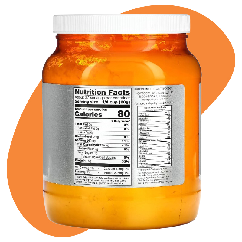 Egg White Protein Unflavored 1.2lb 2