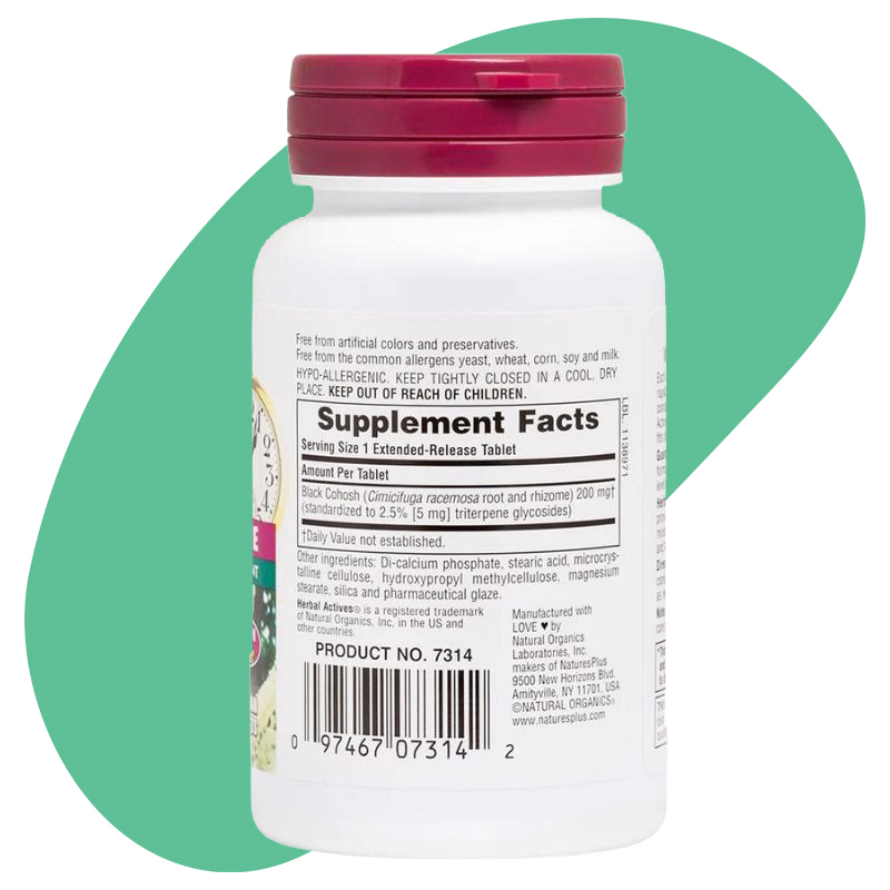 HERBAL ACTIVES BLACK COHOSH EXTENDED RELEASE 2