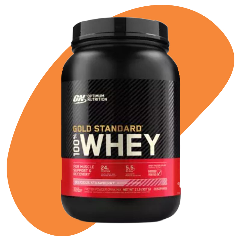 Gold Standard Whey Protein Delicious Strawberry 2lb 1