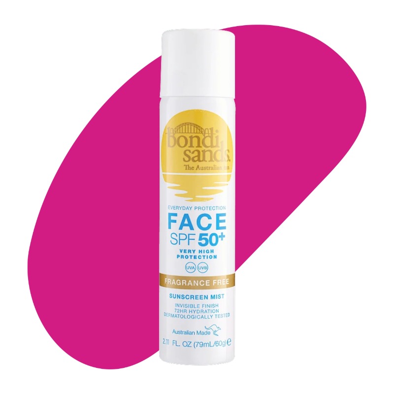 SPF 50+ Fragrance Free Face Sunscreen Mist, 79 mL/2.11 Oz 1