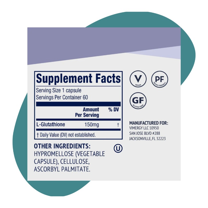Glutathione, 60 capsules 2