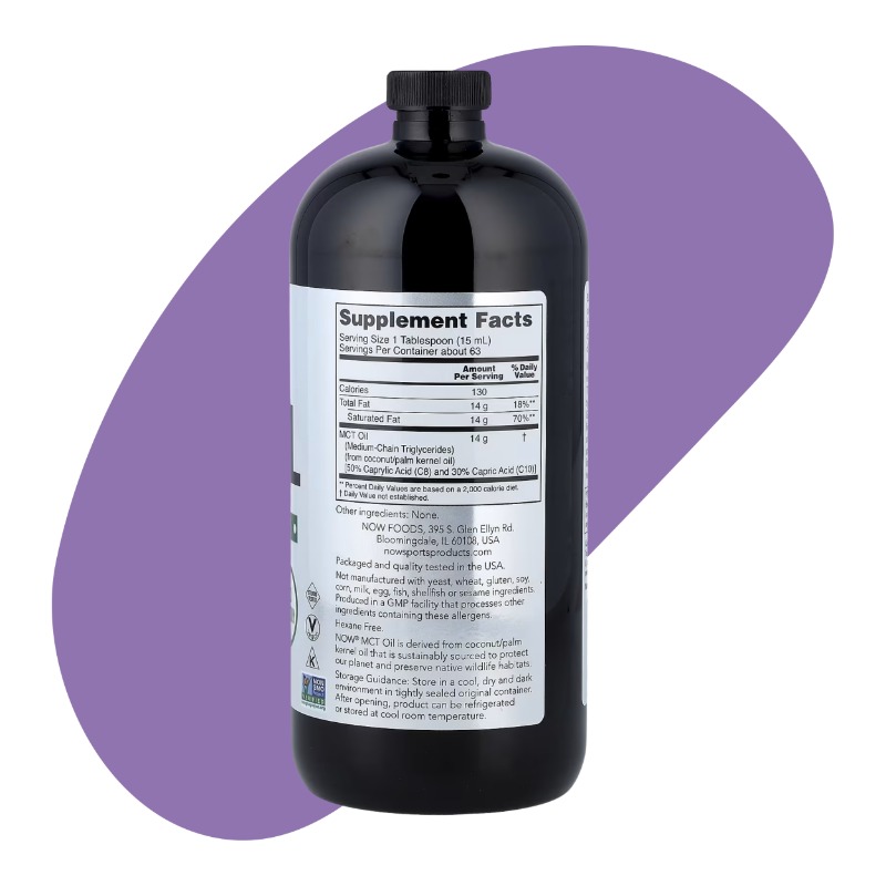 MCT Oil, Unflavored, 32 fl oz (946 ml) 2