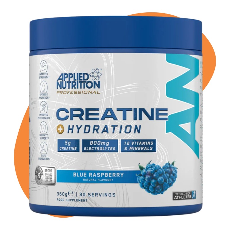Creatine + Hydration, Blue Raspberry, 360g 1