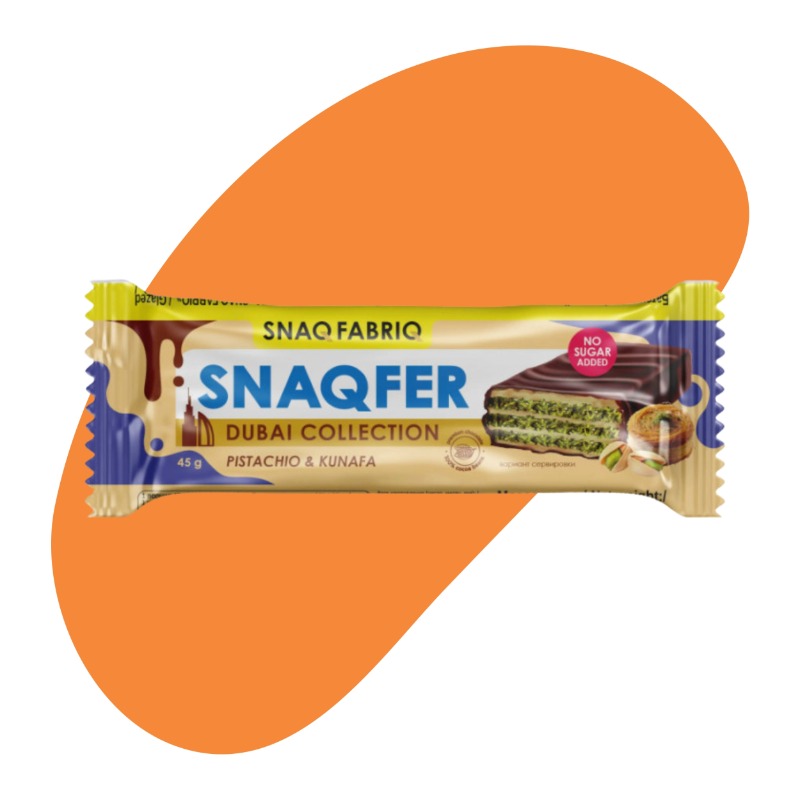 Snaqfer Wafer Pistachio & Kunafa 45g 1