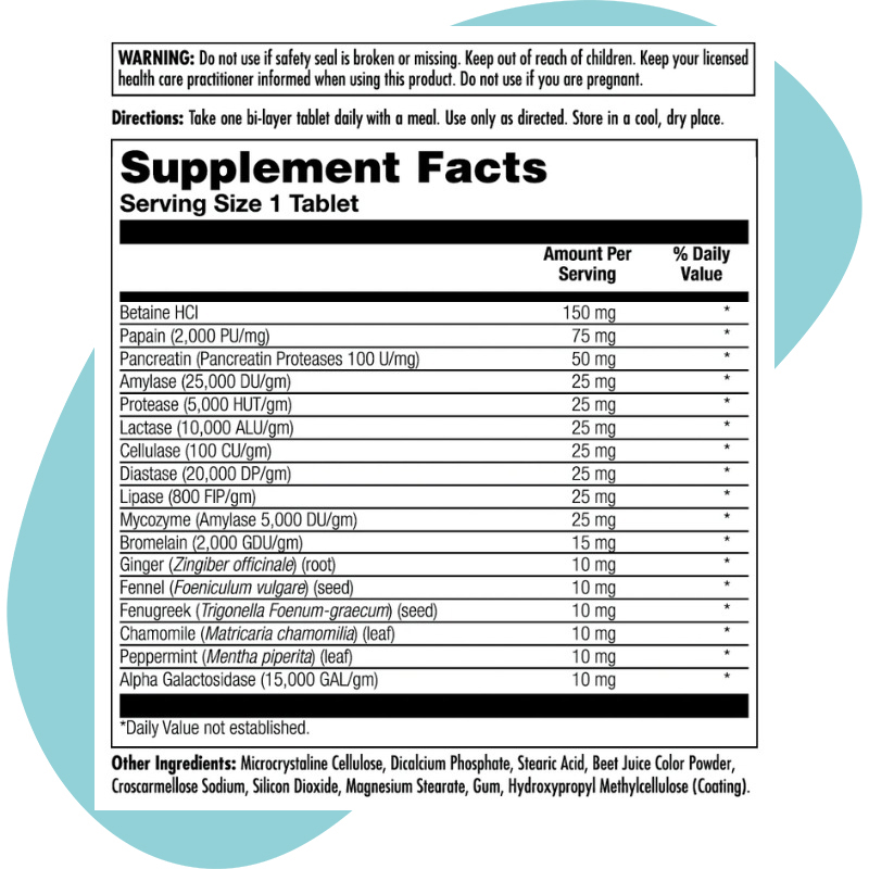 Digestive Support, 60 Tablets 1