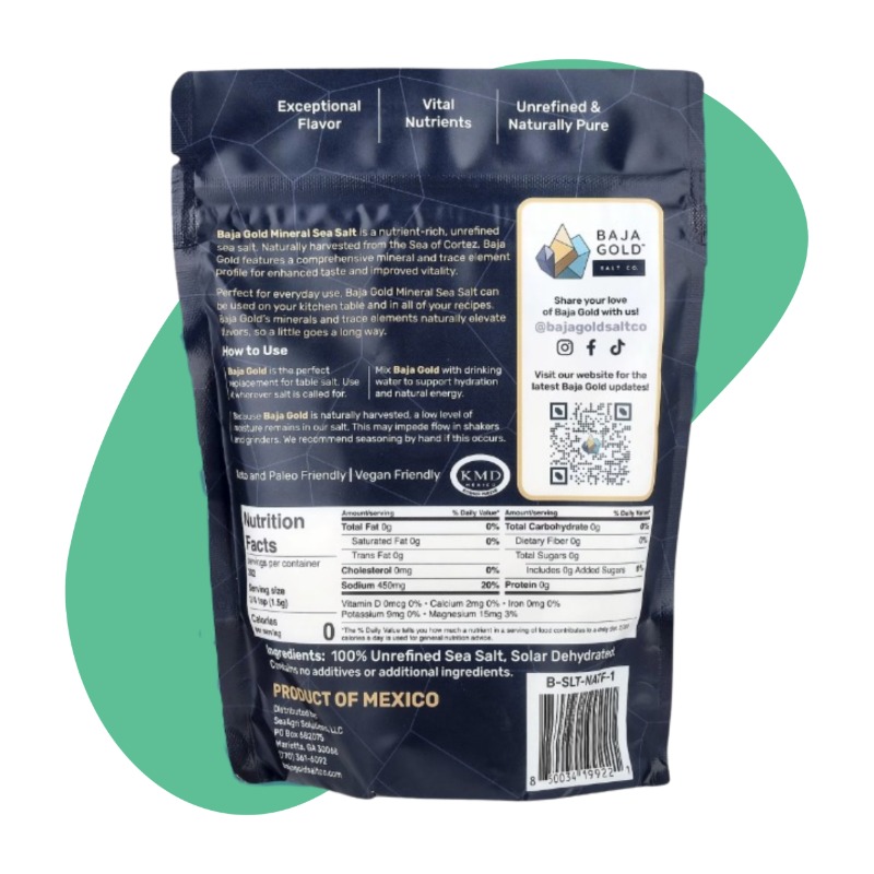 Mineral Sea Salt, Natural Grain, 1 lb 4