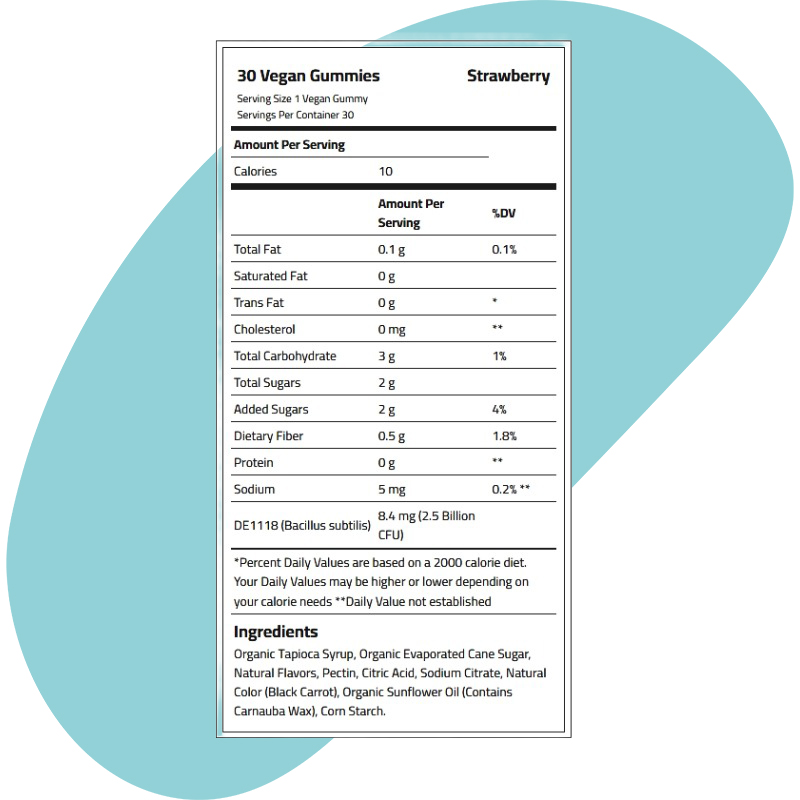 2.5 Billion CFU, Strawberry, 30 Vegan Gummies 2