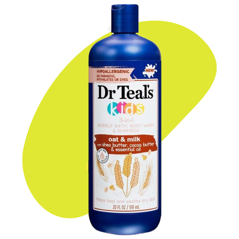 Kids 3In1 Bath Body Shampoo Oak Milk 1