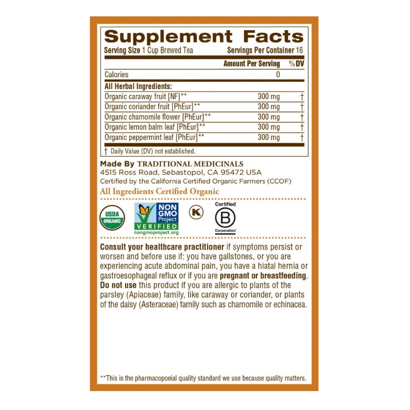 Organic Gas Relief Chamomile Mint Tea 4